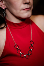 Load image into Gallery viewer, Circle and Square Necklace