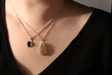 Load image into Gallery viewer, Peach Druzy Necklace