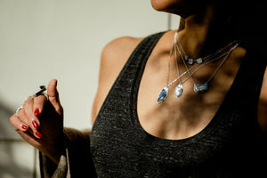 Vertical Sodalite Necklace