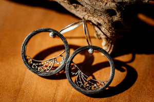 Large Circle Filigree Earrings