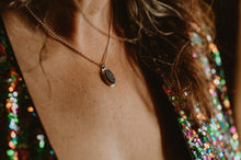 Load image into Gallery viewer, Black Druzy Necklace