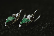 Load image into Gallery viewer, Broken Uvarovite Garnet Earrings