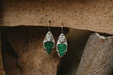 Load image into Gallery viewer, Broken Uvarovite Garnet Earrings