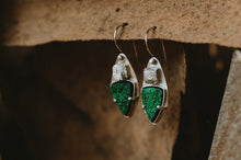 Load image into Gallery viewer, Broken Uvarovite Garnet Earrings