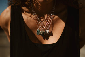 Tourmalinated Quartz Necklace