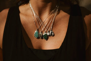 Tourmalinated Quartz Necklace