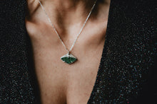 Load image into Gallery viewer, Horizontal Green Uvarovite Garnet Necklace