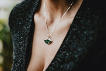 Load image into Gallery viewer, Horizontal Green Uvarovite Garnet Necklace