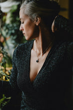 Load image into Gallery viewer, Black Druzy Necklace