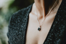 Load image into Gallery viewer, Black Druzy Necklace