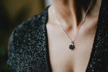 Load image into Gallery viewer, Black Druzy Necklace