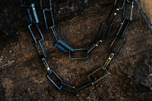 Load image into Gallery viewer, Close up of large chain necklace