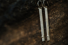 Load image into Gallery viewer, Silver Long Line Earrings